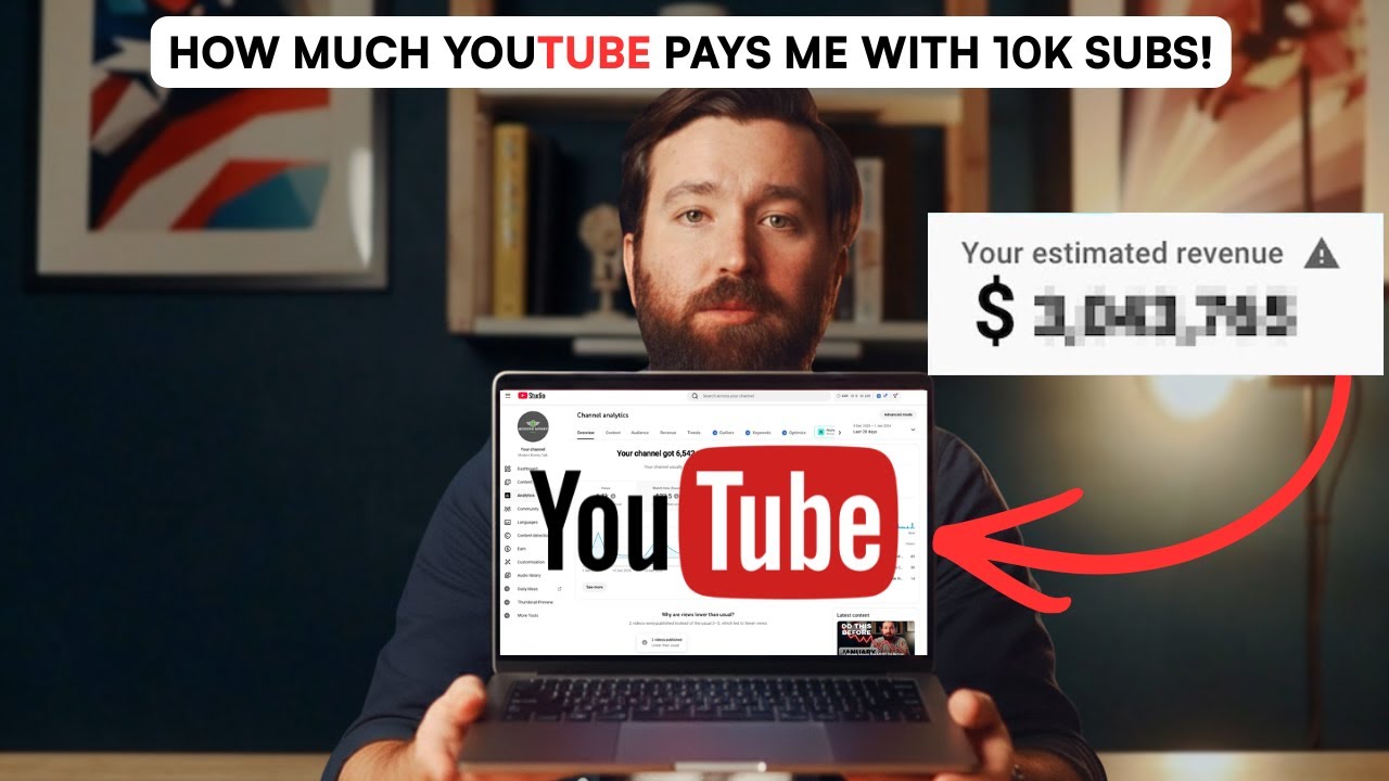 Сколько мне заплатил YouTube в 2025 году за 10 000 подписчиков!