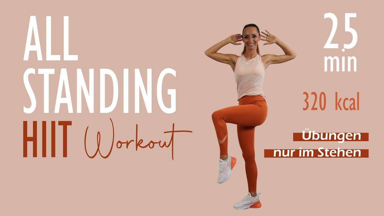ALL STANDING HIIT WORKOUT / Trainiere im Stehen Kraft Ausdauer | Katja Seifried