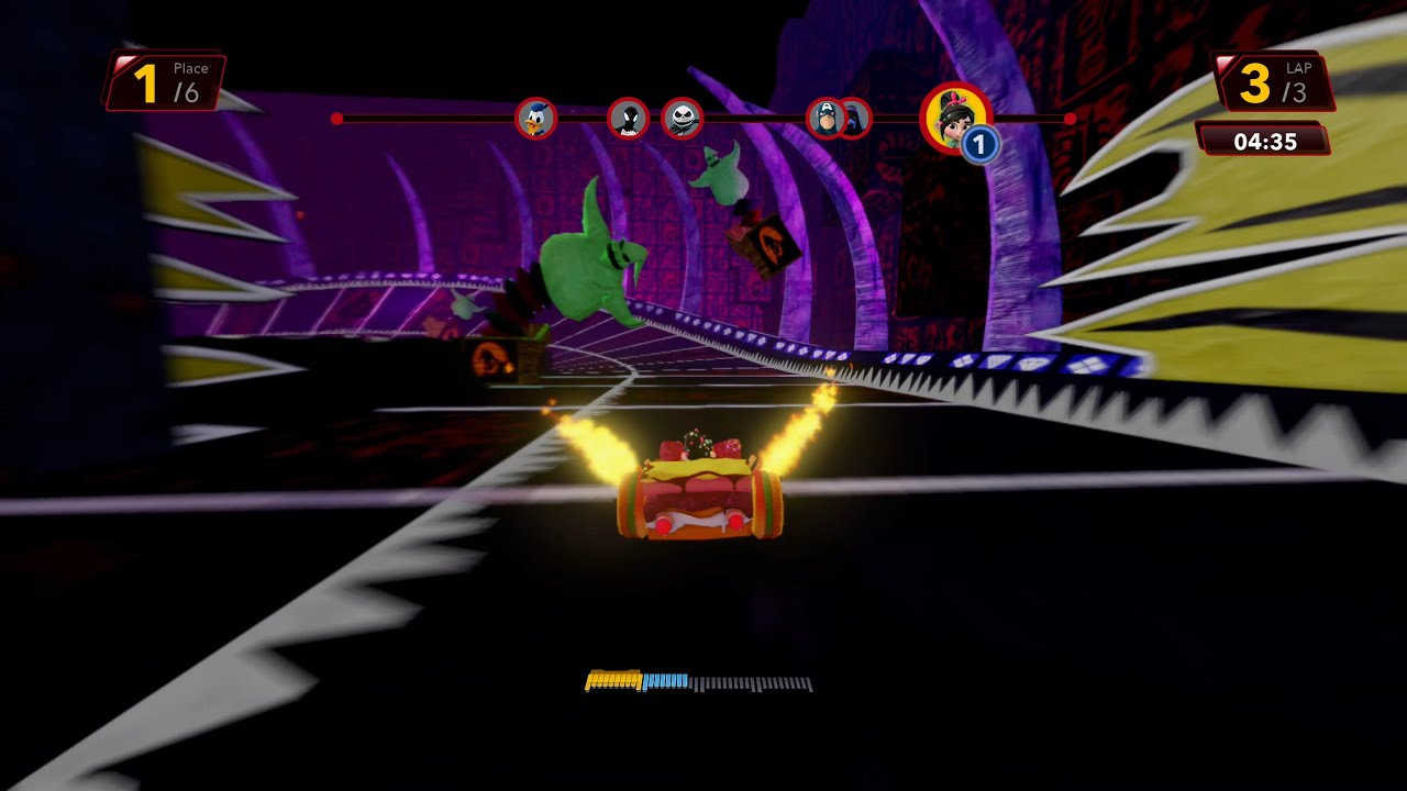 Vanellope Wins On The Halloween Town Highway | Disney Infinity 3.0 Toy Box Speedway