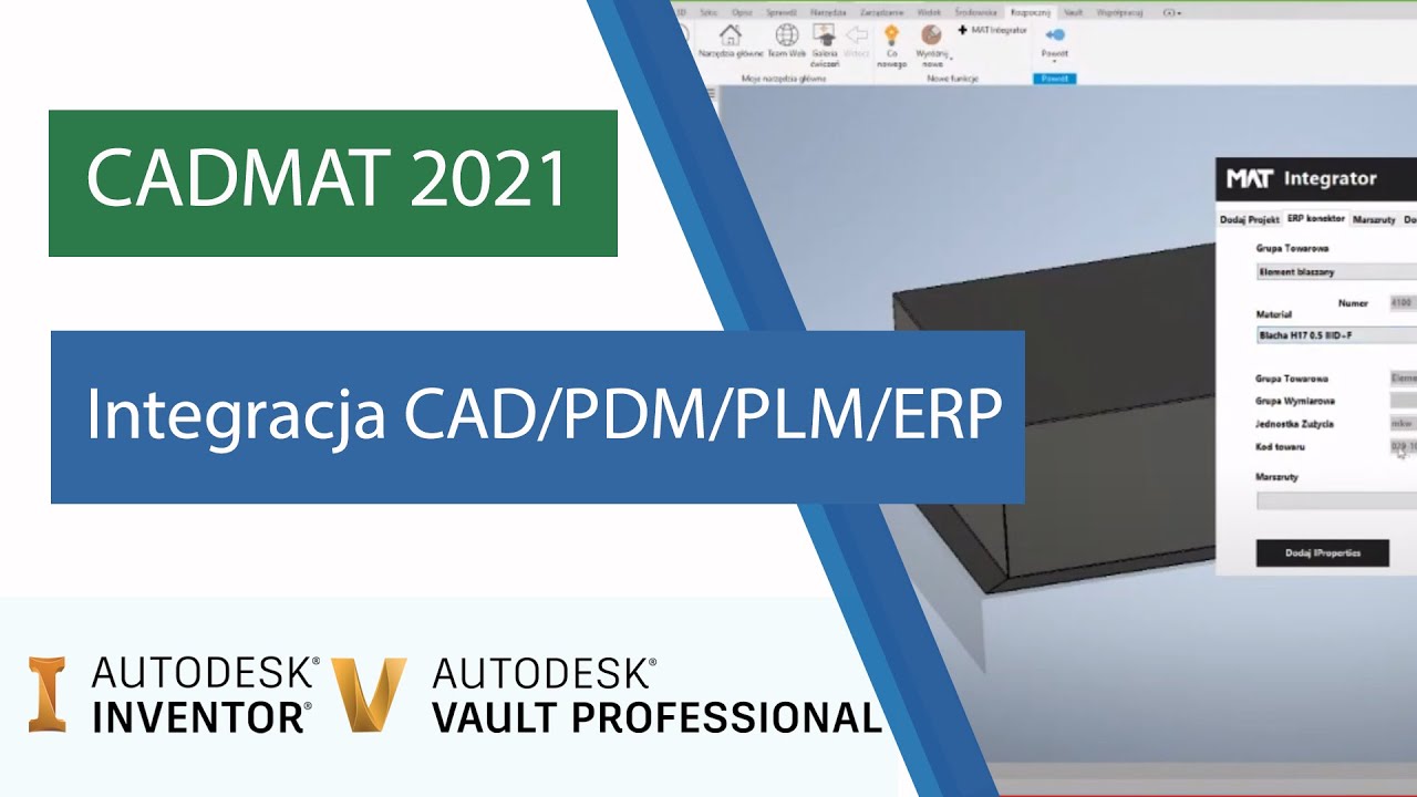 CAD/PDM/PLM/ERP Integracja | CADMAT 2021