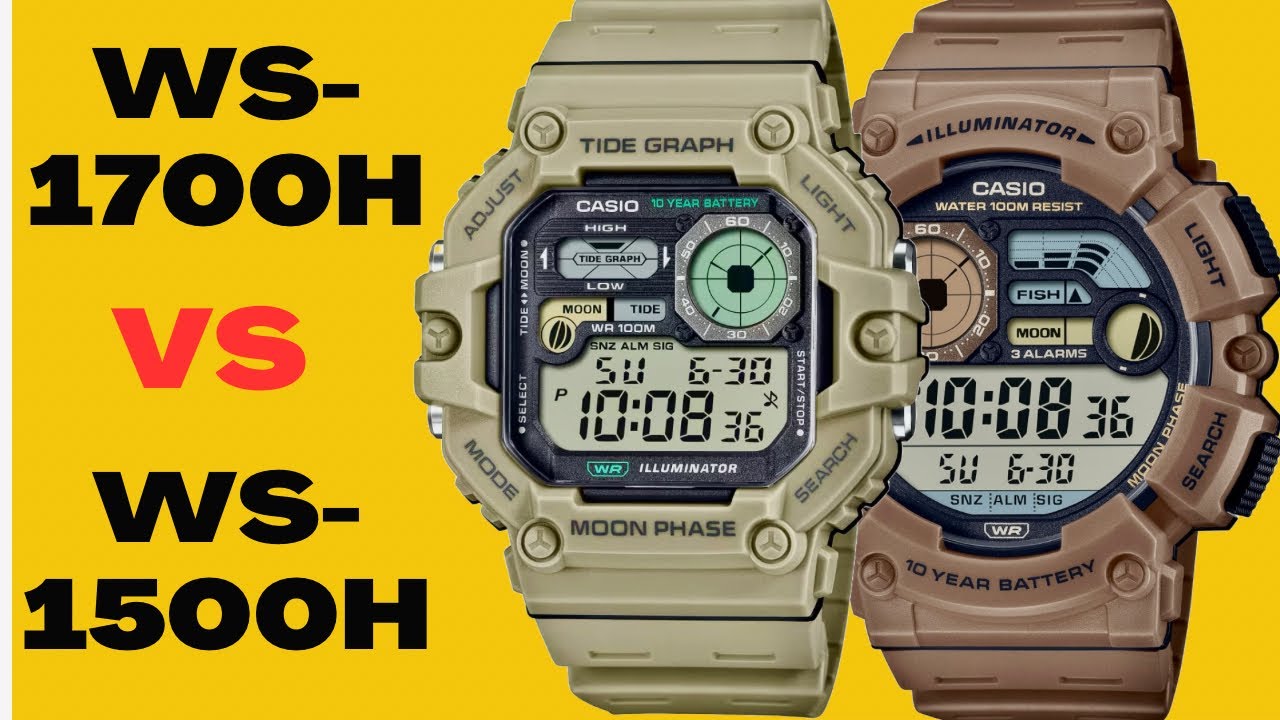Best Water Sports Watch? Casio WS-1500H vs WS-1700H!