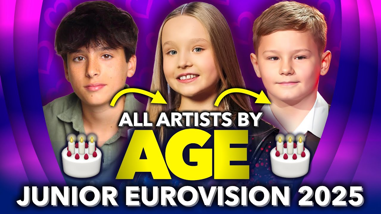 Junior Eurovision 2025 - All Artists By AGE