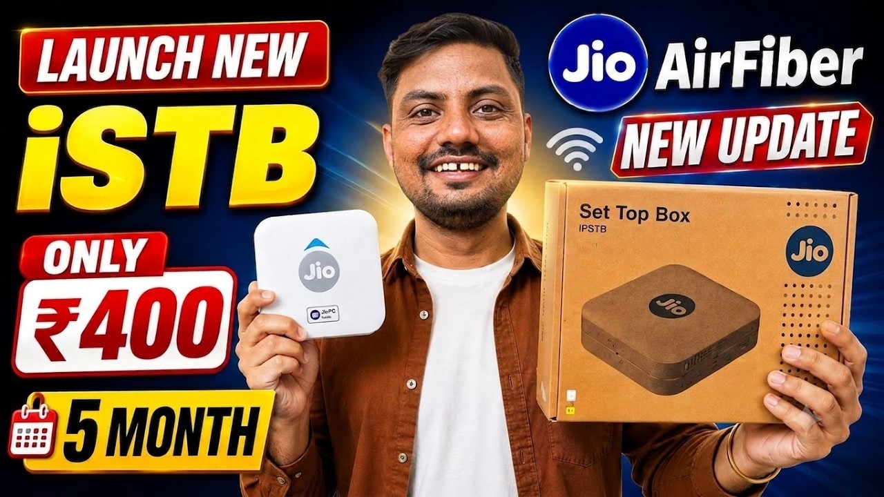 Jio AirFiber Launch New iSTB | ₹400 With 5 Month Free | Only Tv Pack