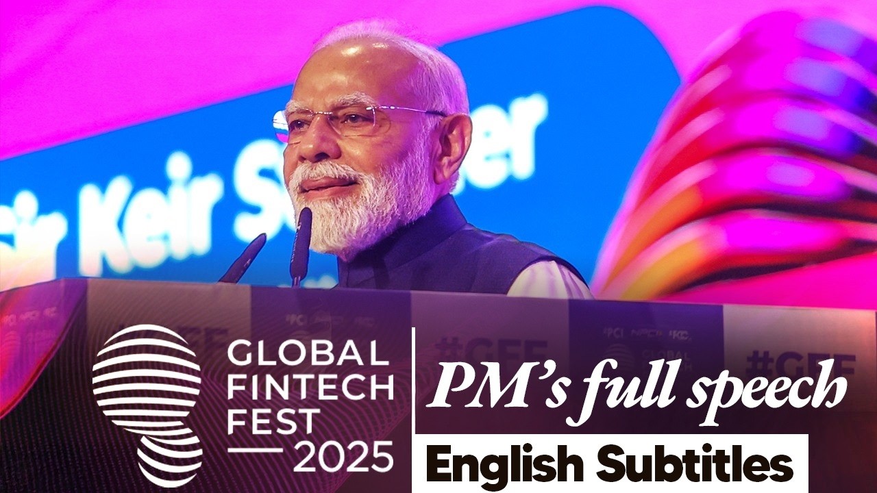 PM Modi’s address in the 6th edition of the Global Fintech Fest in Mumbai | Eng subtitles