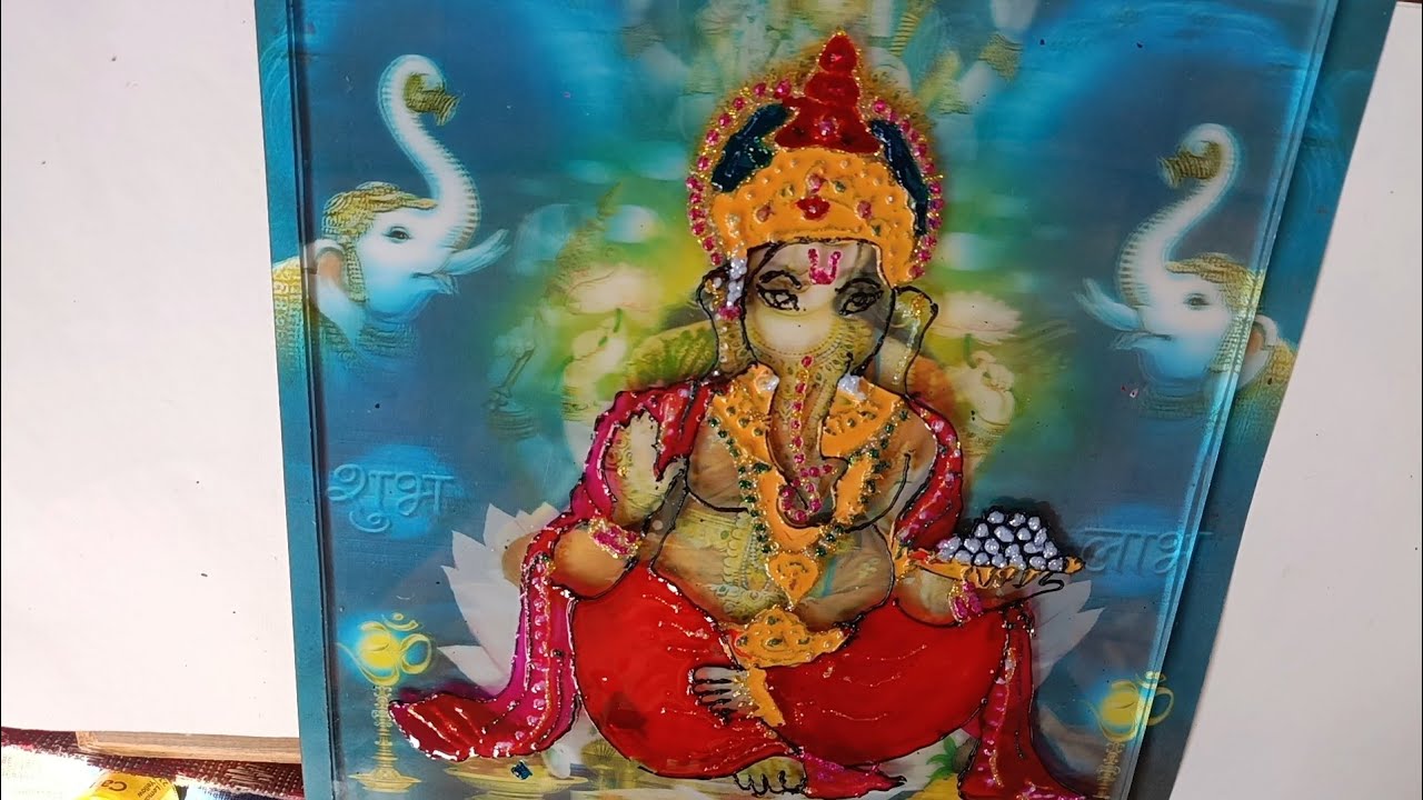 ये कैसा जादू है, Glass painting, how to make glass painting, drawing education , miracle 