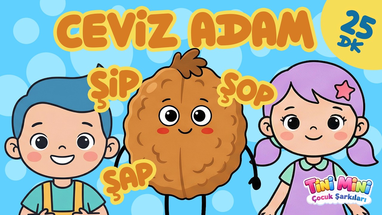 En sevilen çocuk şarkısı: Ceviz Adam! 👶🎶 Minikler için eğlenceli şarkılar! #tinimini #çocukşarkıları