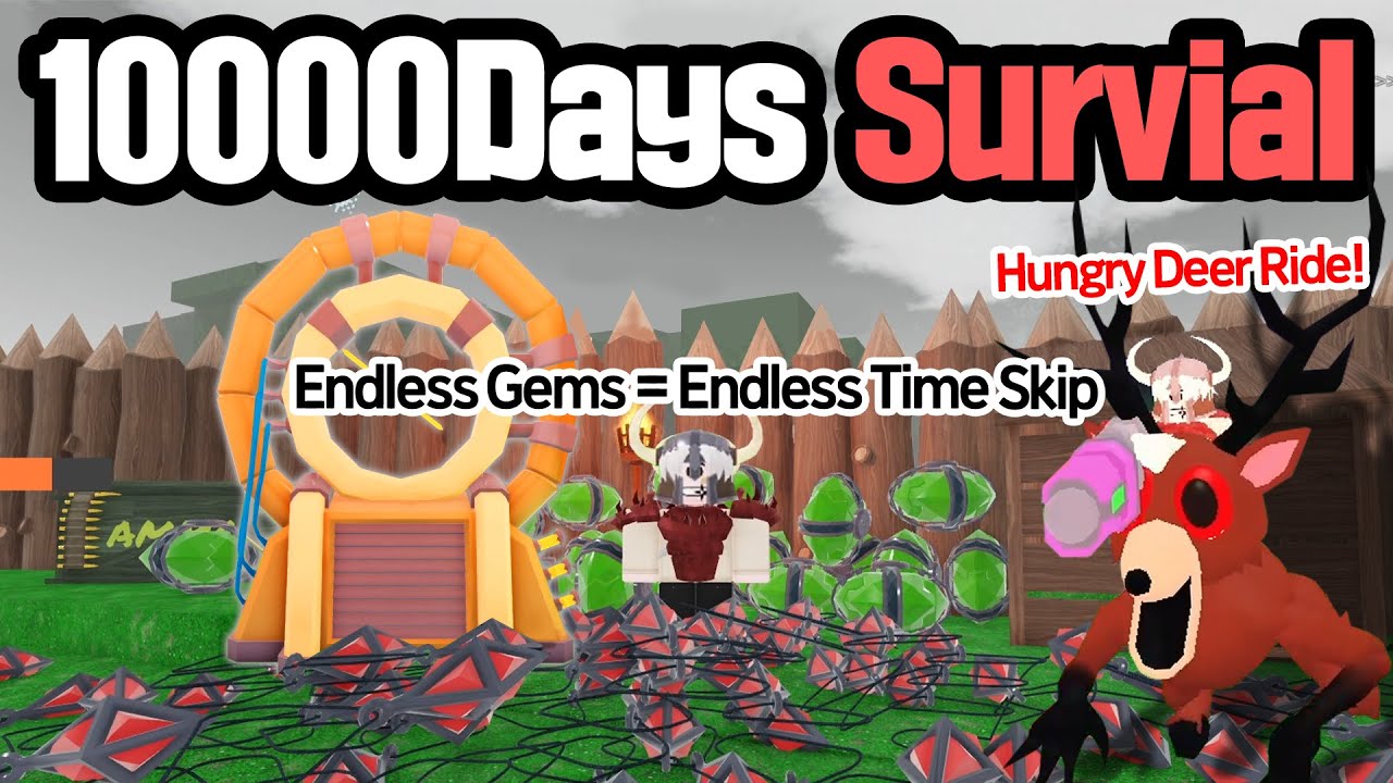 10000 Days Solo Survival with a Time Machine In 99 Nights in the Forest Roblox!