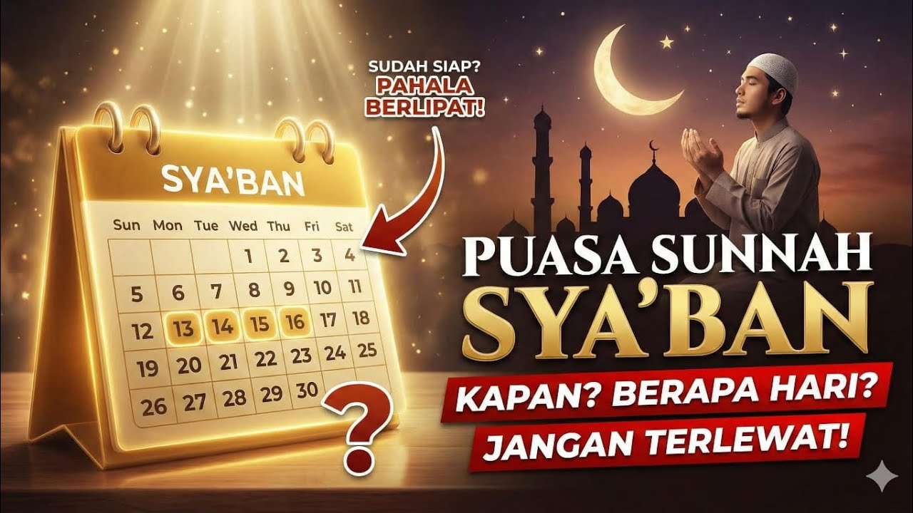 Kapan dan Berapa Hari Puasa Sunnah Sya’ban?