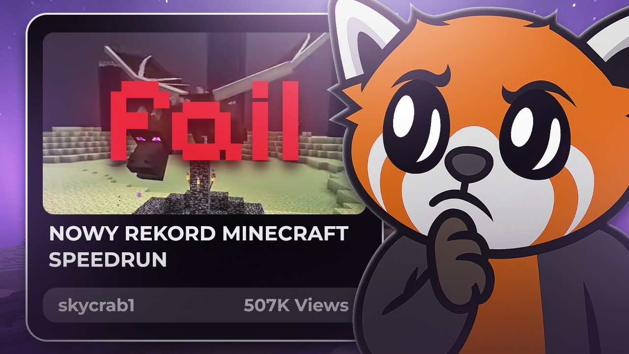 EWRON OGLĄDA NAJWIĘKSZY FAIL W SPEEDRUN MINECRAFT