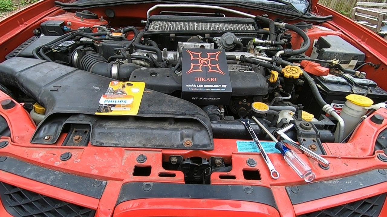 Hikari LED Headlight Swap '06 Subaru WRX