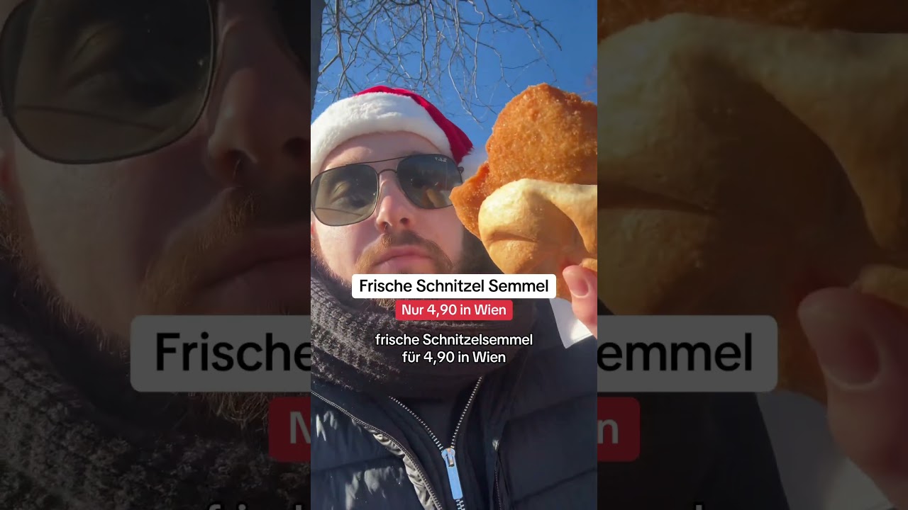 Frische Schnitzel Semmel um nur 4,90 in Wien😋 #wien #schnitzel #viennafood
