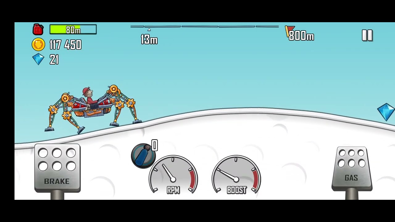 HCR racing with Carantula on the Arctic Cave map 