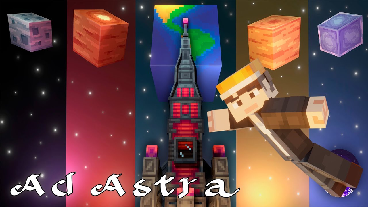 Космос в Майнкрафт // Ad Astra // Minecraft Mods // Обзор Мода #1