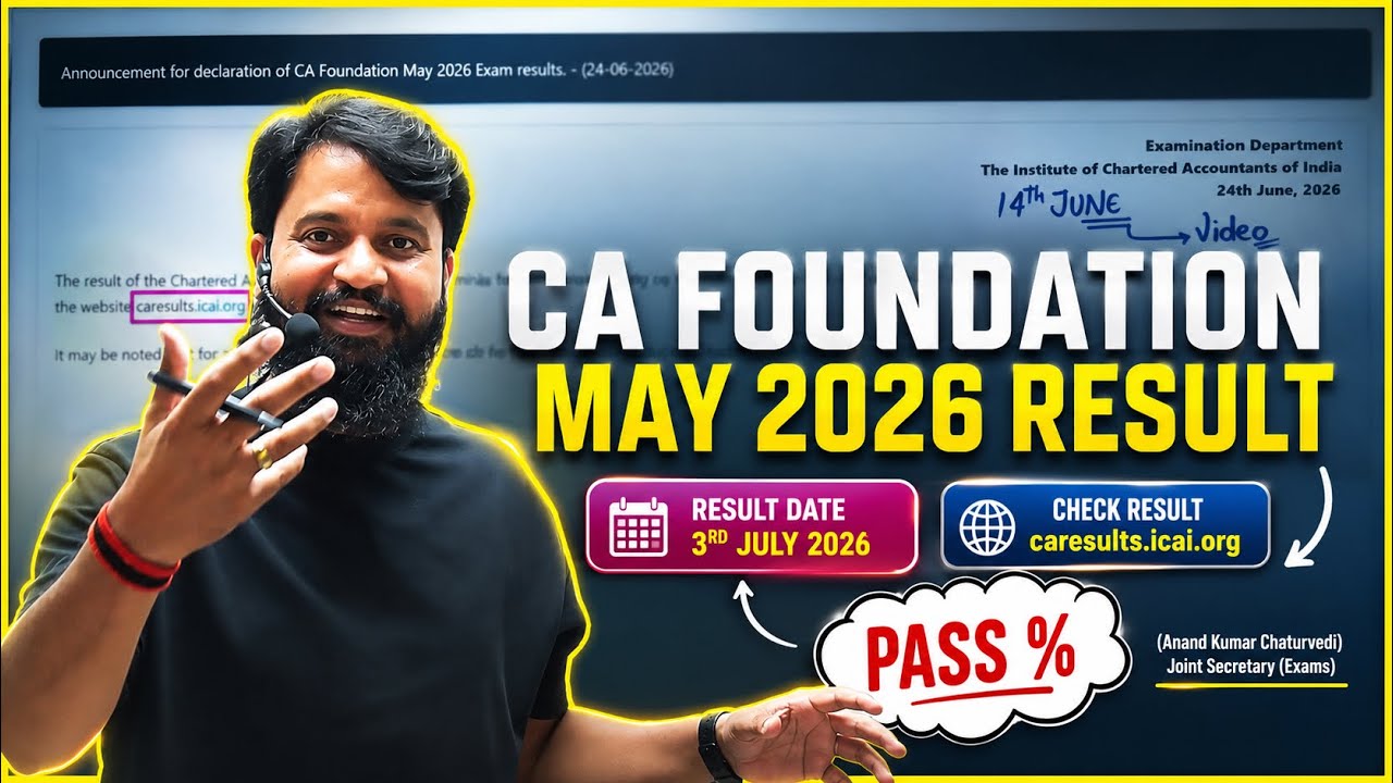 Result date Out I CA Foundation May 2026 Result date #ctcclasses #cafoundationmay2026resultdate