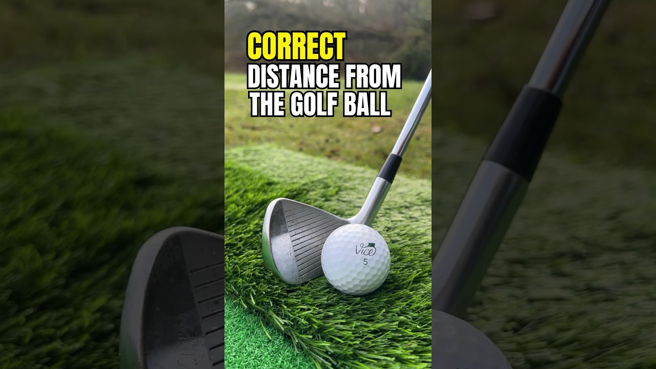 USE THIS TO get the PERFECT DISTANCE FROM THE GOLF BALL #alexelliottgolf #golftips #golfadvice #golf