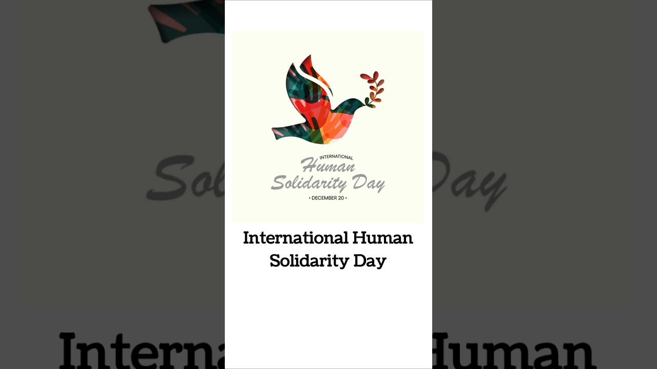 International Human solidarity day