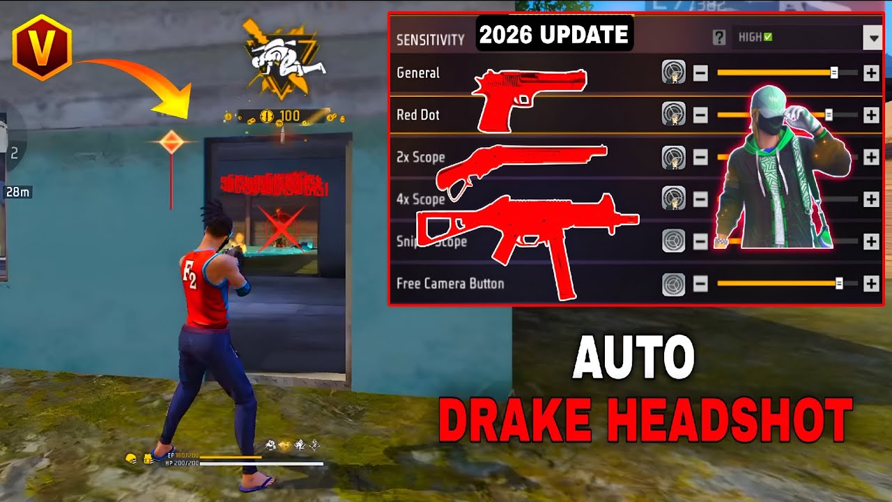 Free Fire Headshot Setting After OB52 Update 2026⚡Best Sensitivity Settings ⚙️| Sensitivity Setting 