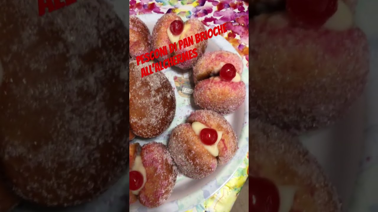 Pesconi di pan brioche all&rsquo;Alchermes-ricetta sarda #blog #ricetta #dolci #sardi