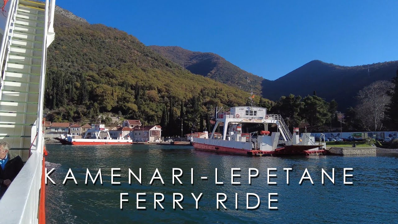 Taking a ferry from Kamenari to Lepetane | Herceg Novi, Tivat, Montenegro