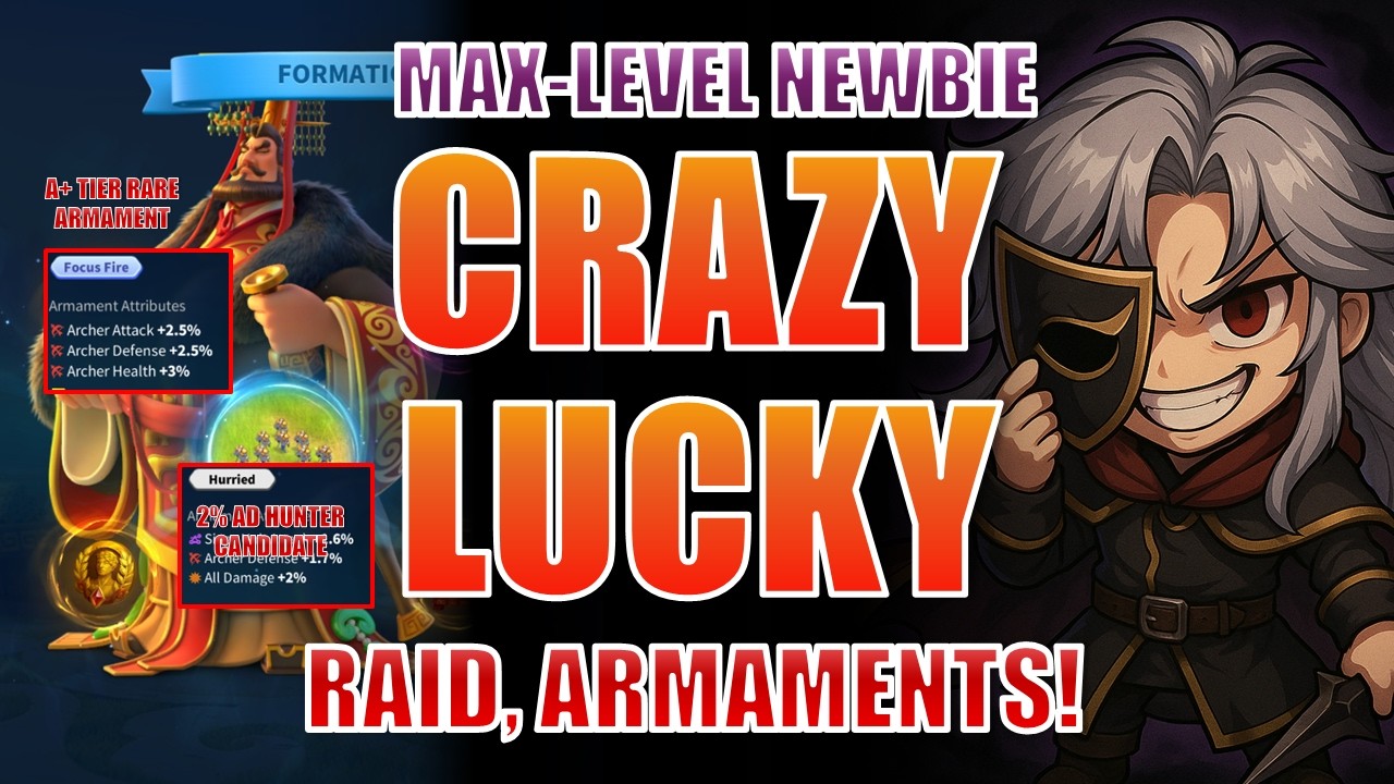Crazy Armament, Raid Week! 2% AD Future Hunter, Triple Focus Fire in One Week!? | Max-Level Newbie