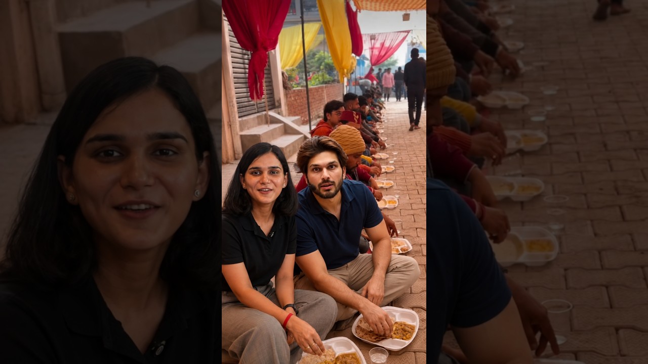 Jaideep Sir के साथ भंडारे में प्रसाद ग्रहण किया 🙏 Himanshi Singh