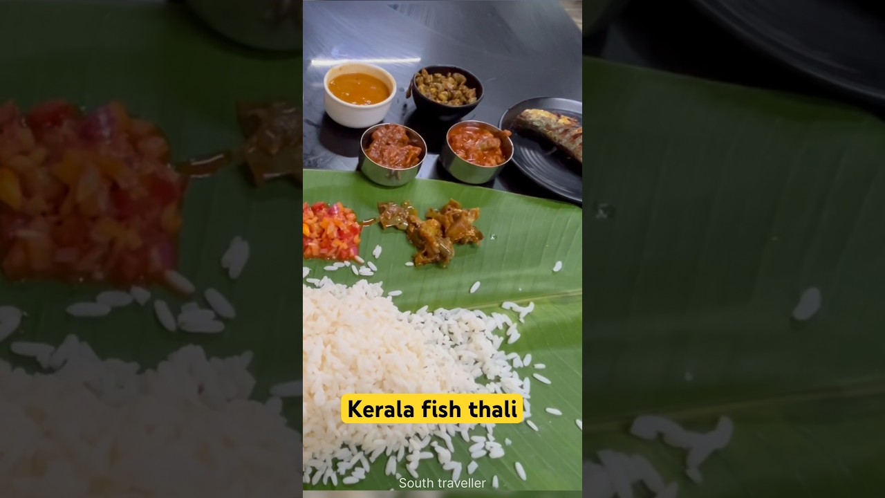 Kerala fish thali #food #fish #keralathali #onam #sadhiya