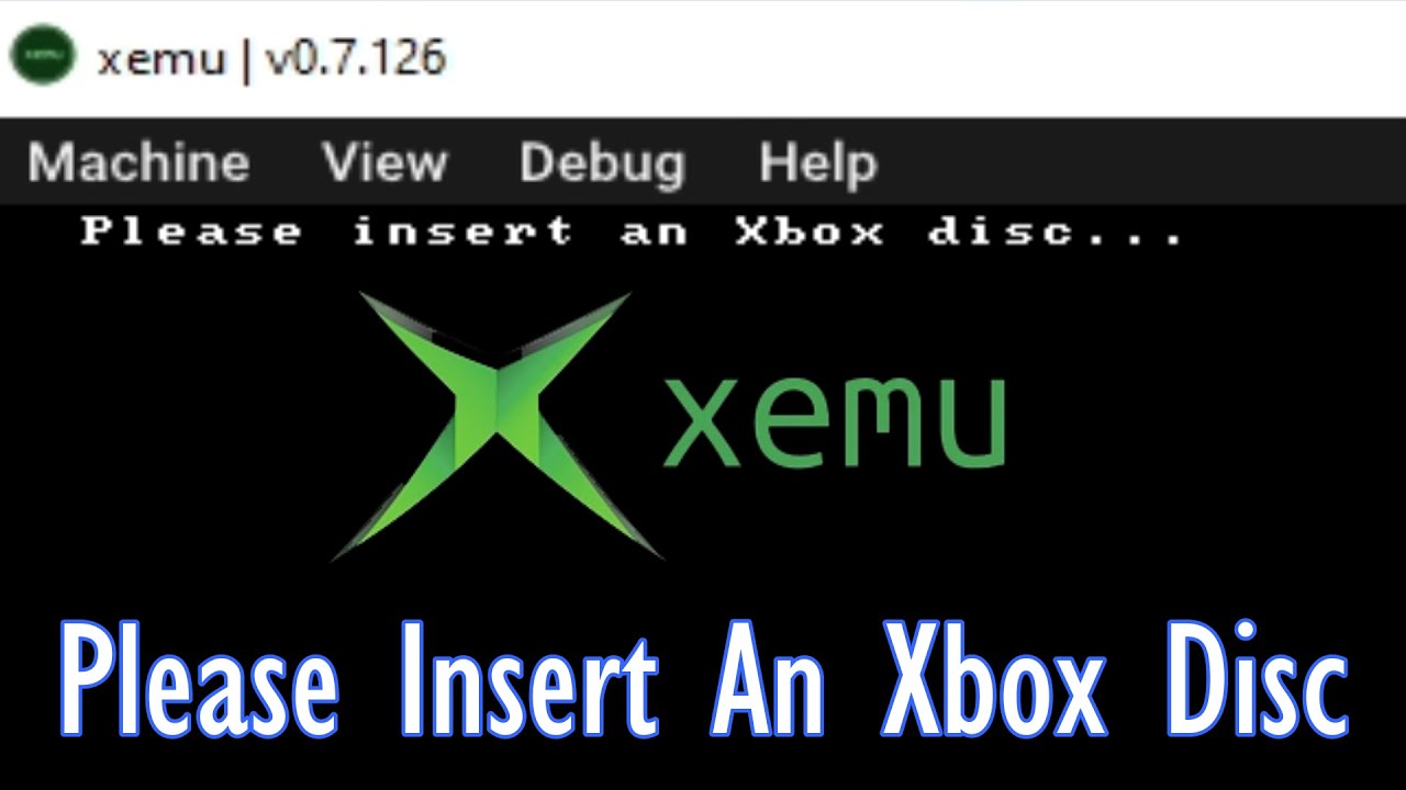 Xemu Emulator | How to fix Error Please Insert An Xbox Disc