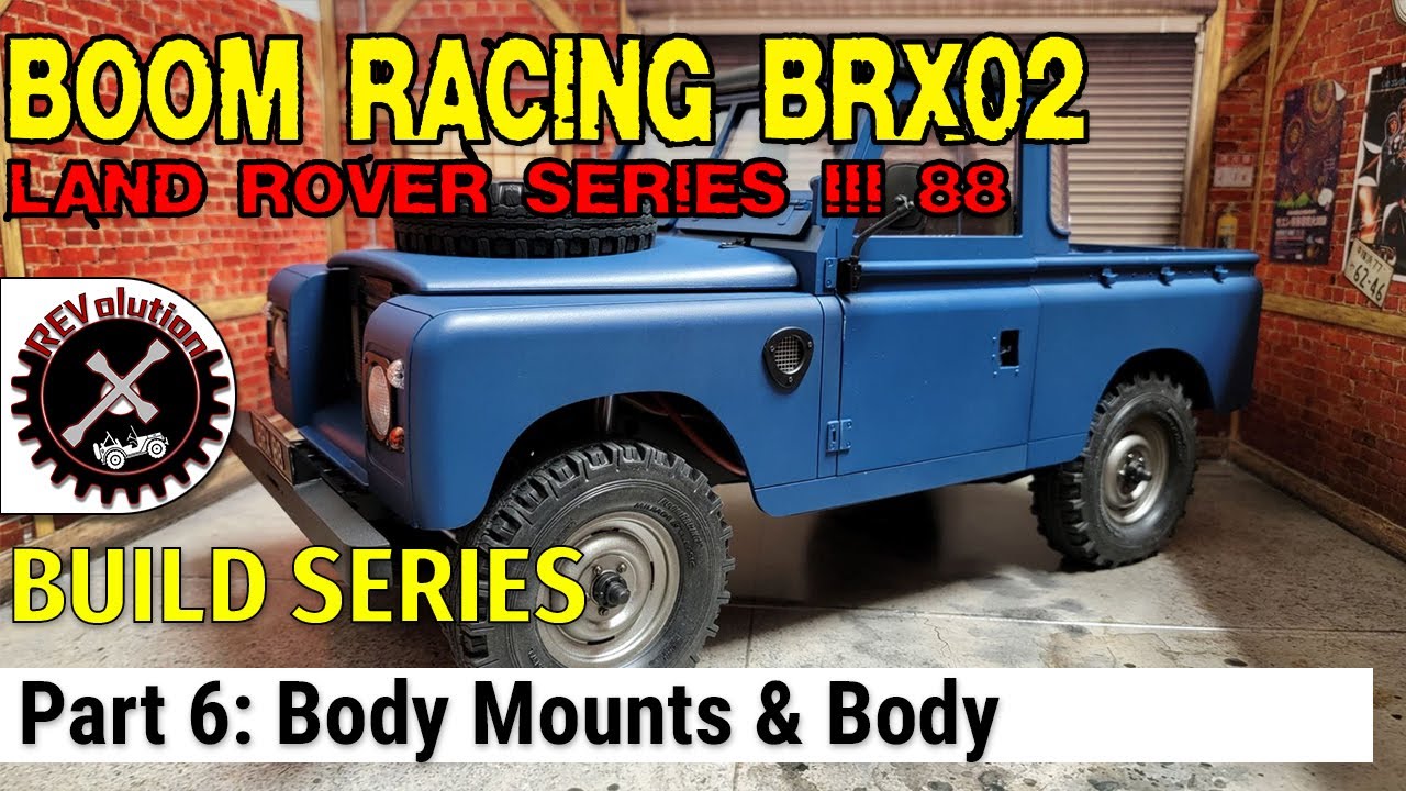 Boom Racing BRX02 Land Rover Series III 88 Build Series - Part 6 - Body Mounts and Body
