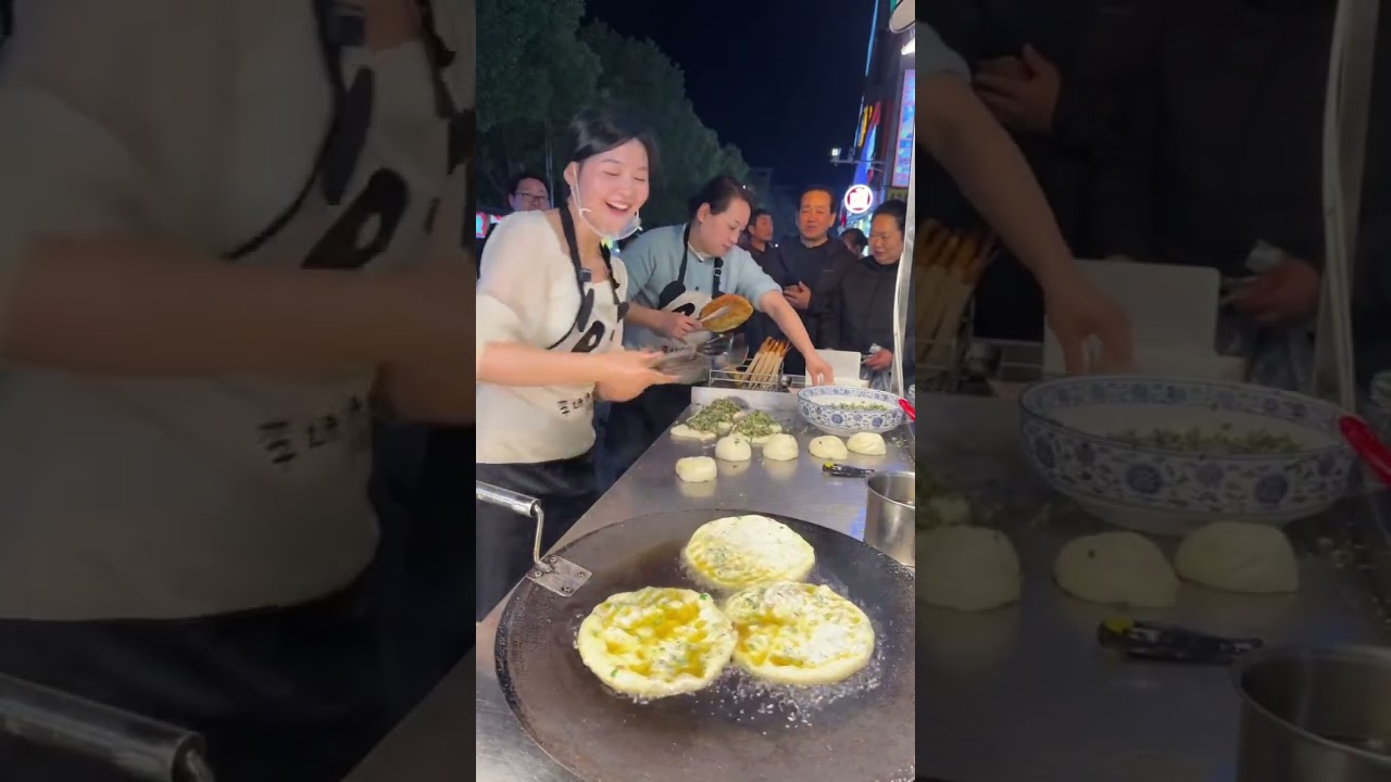 Set up a stall and sell 1,000 scallion pancakes every day!