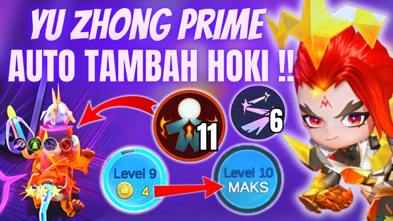 CARA MAIN YU ZHONG‼️UP LEVEL 10 CUMA BUTUH 4GOLD DOANG !! CARA BERMAIN COMMANDER YU ZHONG TERBARU