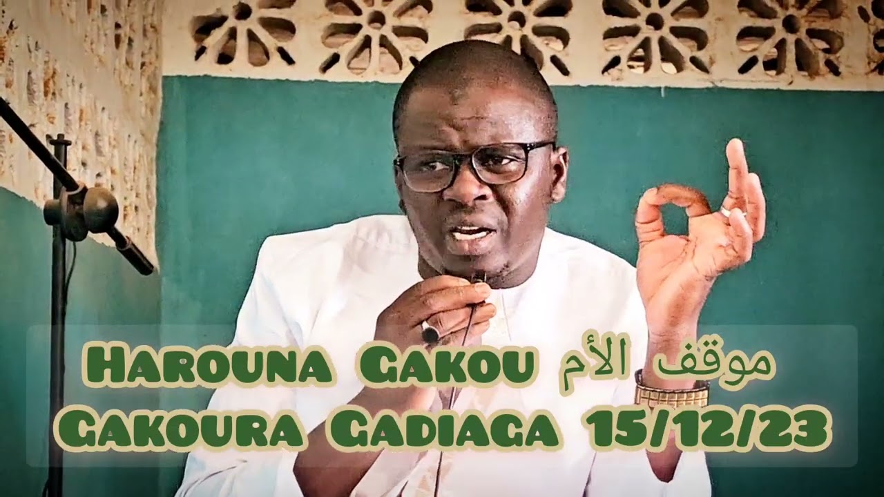 Harouna Gakou mosque de Gakoura sûr la mère