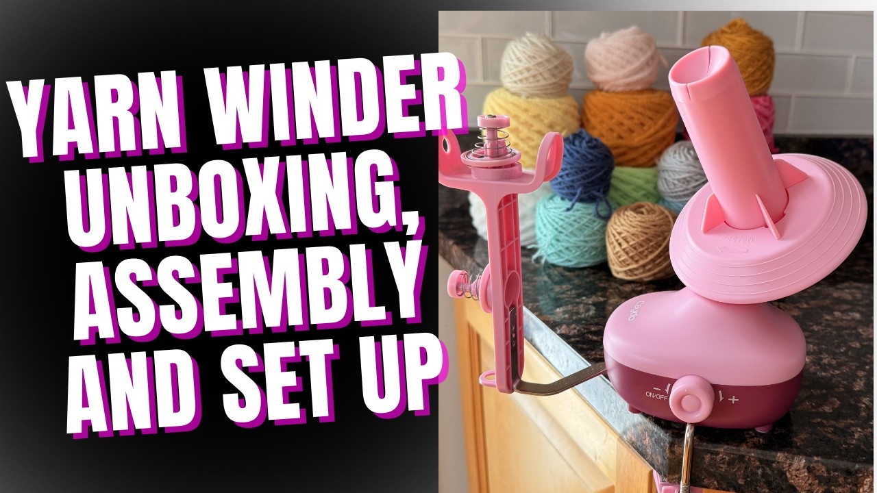 Unbox, assemble, and set up this must have yarn accessory! Caydo Yarn Winder,