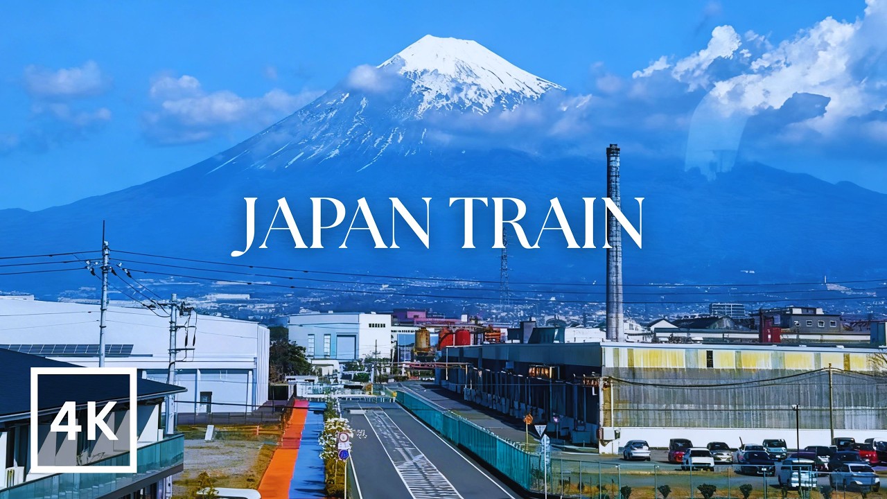 lofi train ride in Japan 🌸🗻 Mt. Fuji / Beats for Study/Focus / 4K 60fps Ultra HD