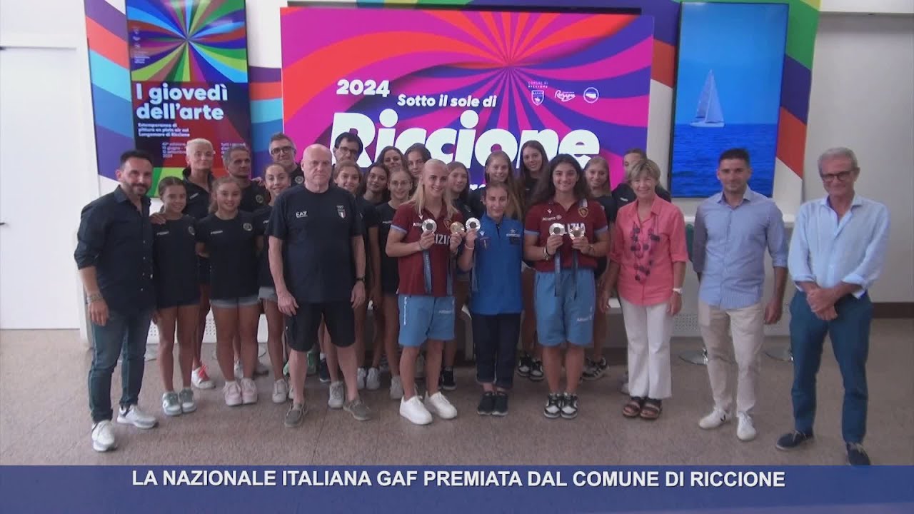 La Nazionale Italiana di Ginnastica Artistica Femminile premiata dal Comune di Riccione