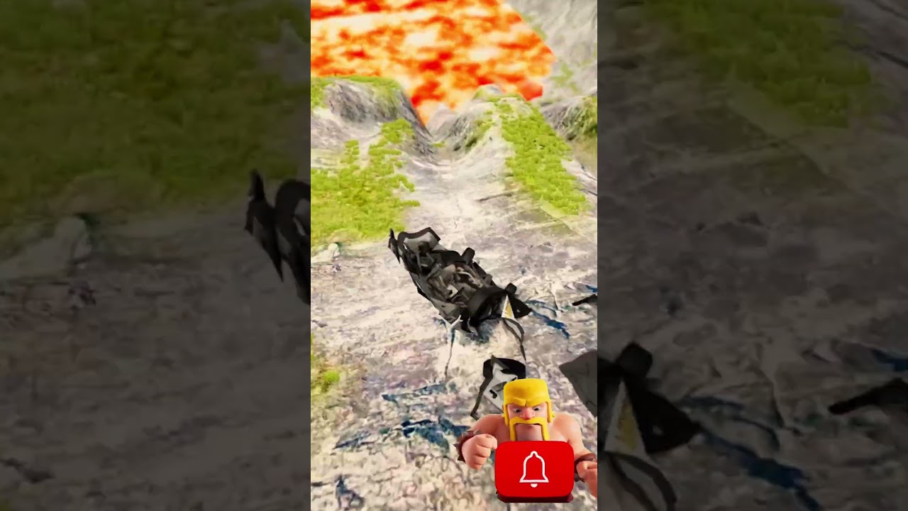 Chibi Cars vs Giant Lava Pit &ndash; BeamNG.drive 01 #beamng #shorts #beamngdrive #car #usa #viral #india