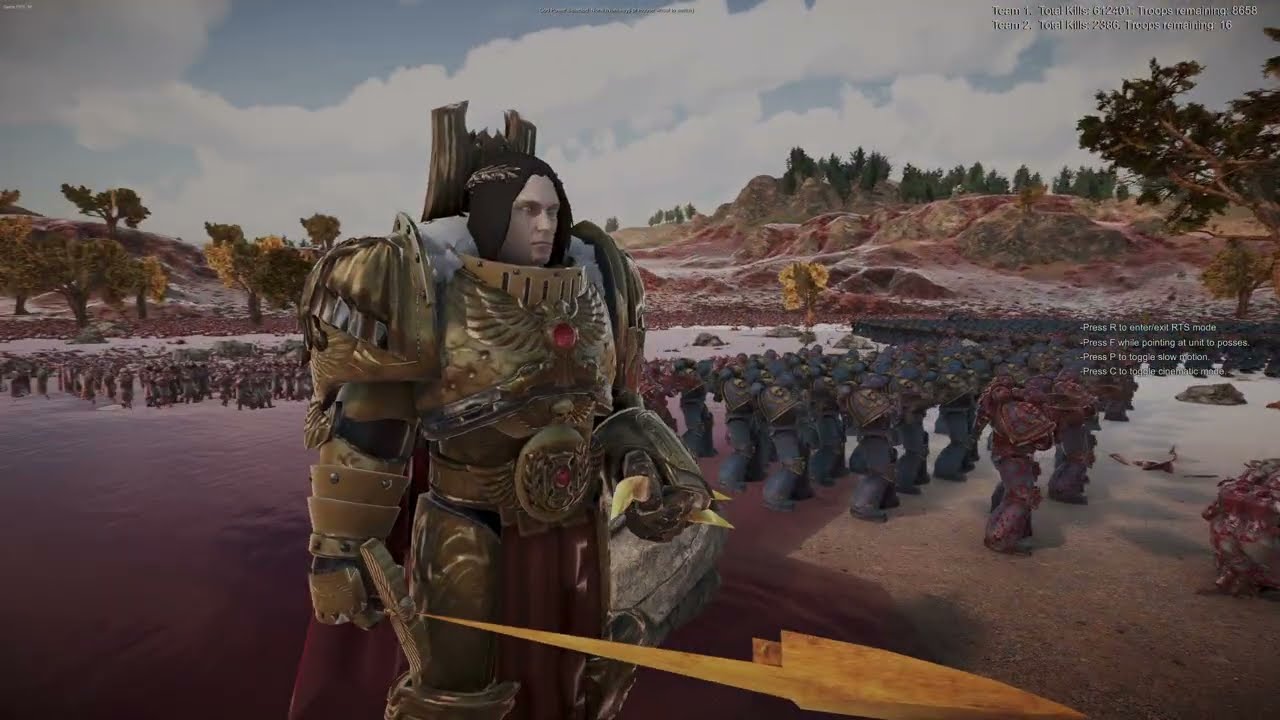 Emperor of Mankind & His Angels vs KHORNE, TYRANIDS & ORCS