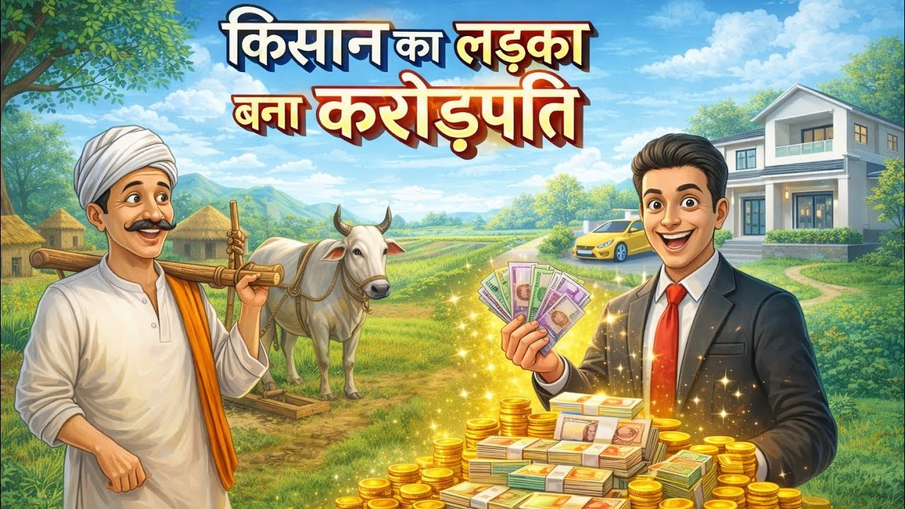 किसान का लड़का बना करोड़पति | Hindi Kahaniya | Hindi  cartoon | Hindi Story | Moral stories 