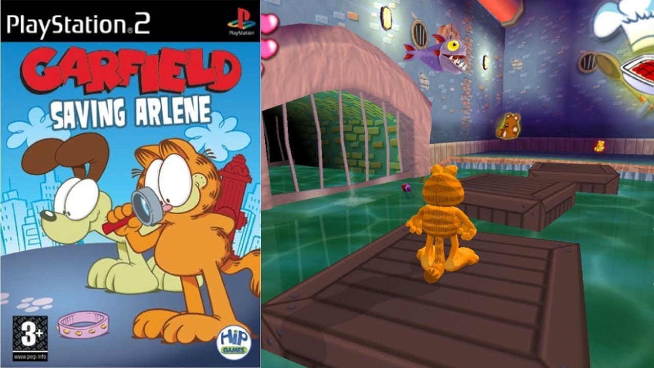 PAF LE CHIEN ! Garfield : Sauver Arlène (Sony Playstation 2 - 2005)