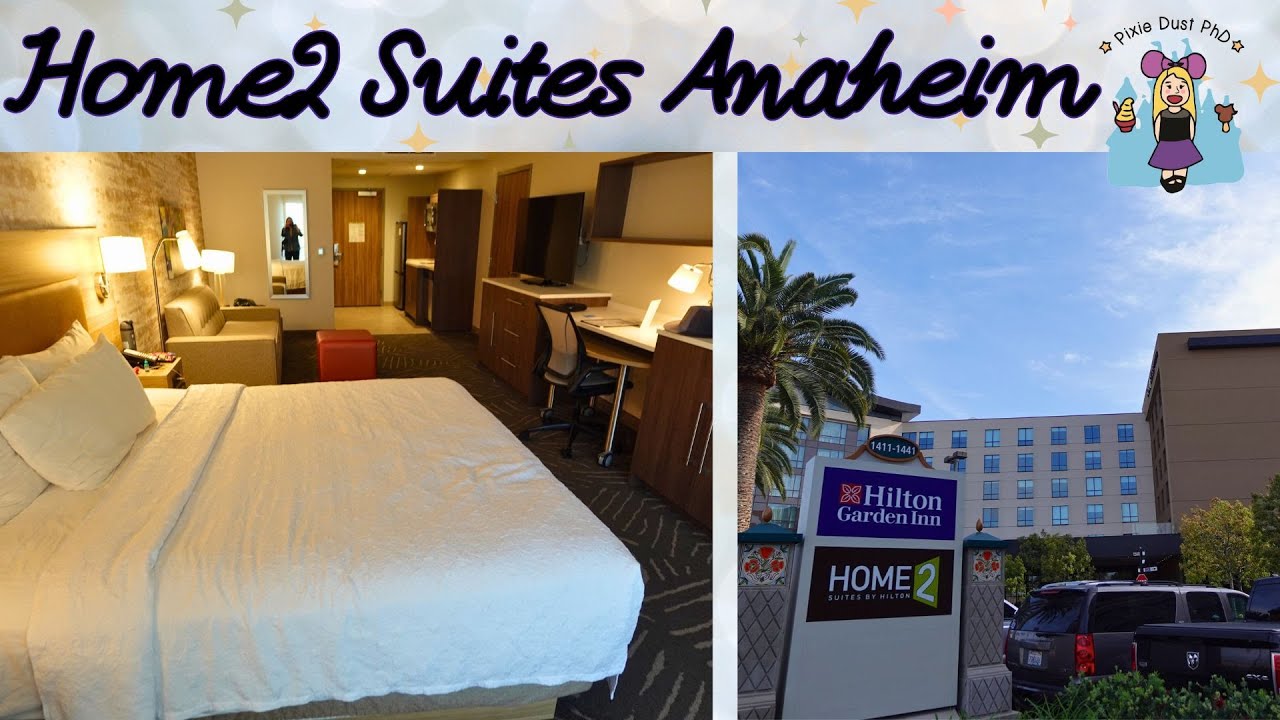 Home2 Suites by Hilton Anaheim | 1 King Bed Studio Suite Room Tour | Disneyland Off-Site Hotel