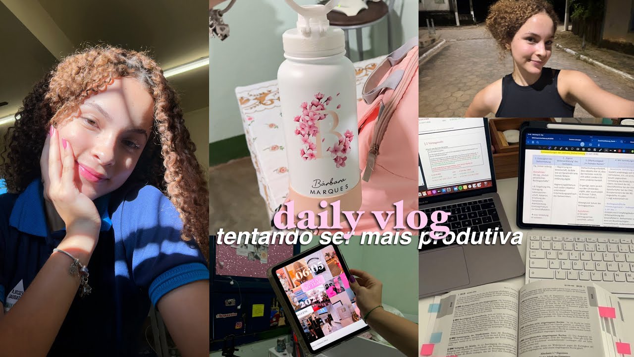 DAILY VLOG: tentando ser mais produtiva e com bons hábitos ✨