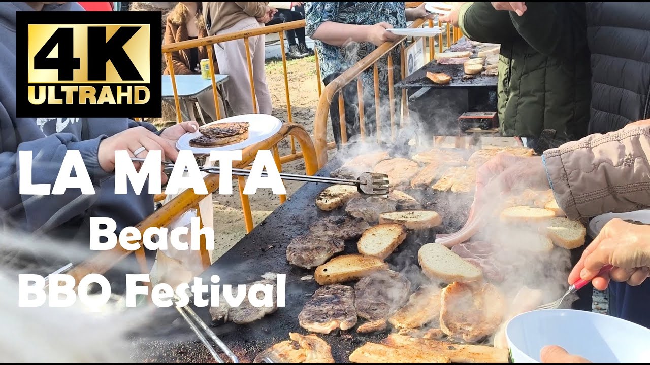 Beach BBQ Festival in La Mata, Spain | Local Food & Seaside Atmosphere