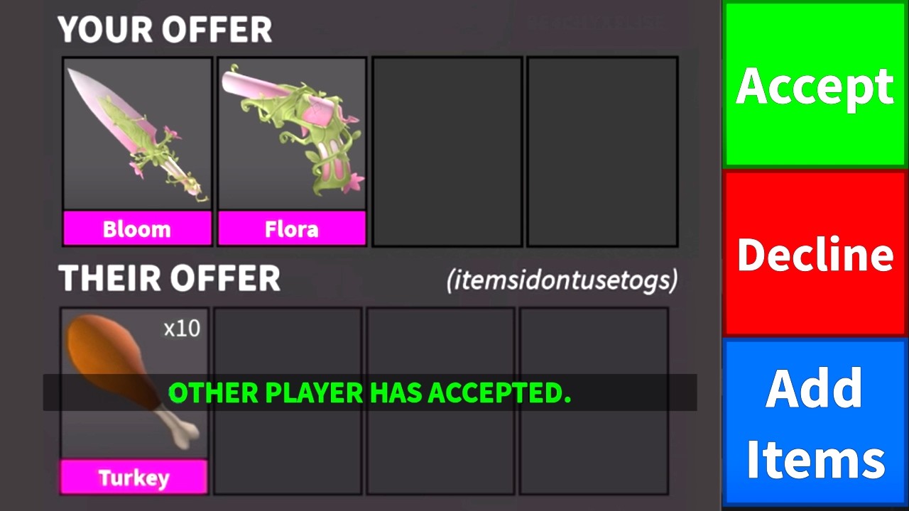 What Would People Trade for BLOOM SET in Murder Mystery 2