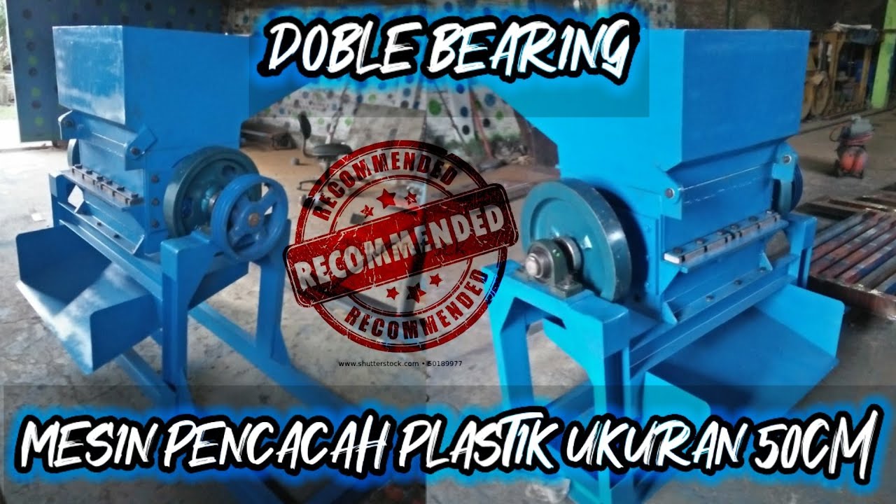 mesin pencacah plastik tipis tebal hancur