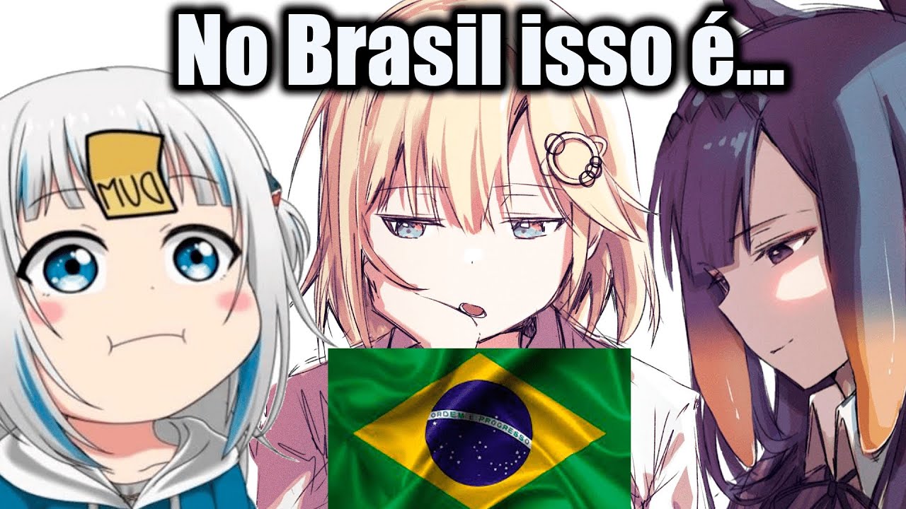Gura, Ina e Amelia discutem sobre o Brasil um ponto importante(N&Atilde;O GURAA!) | Hololive sub BR