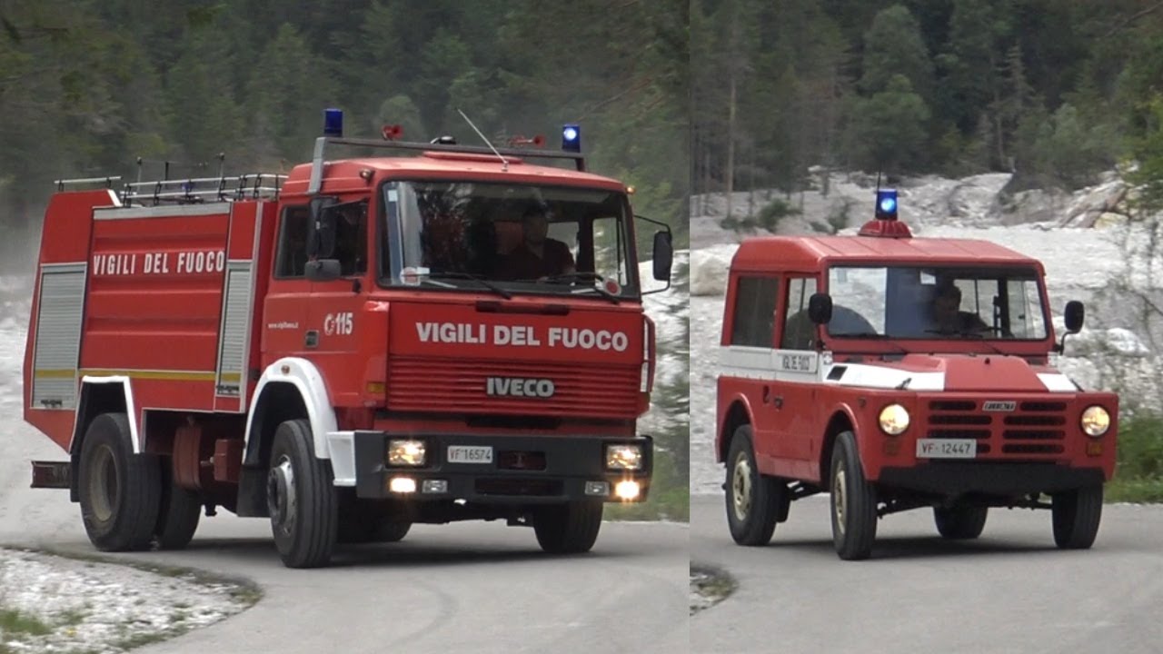 Fiat Campagnola + ABP Iveco 190 Vigili del Fuoco in emergenza