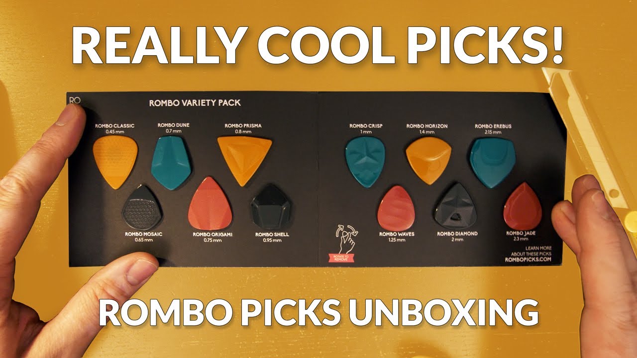 ROMBO Picks Variety Pack Unboxing - Designer Guitar Picks?