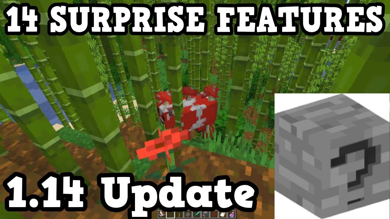 14 SURPRISING New Features In Minecraft 1.14 (So Far)