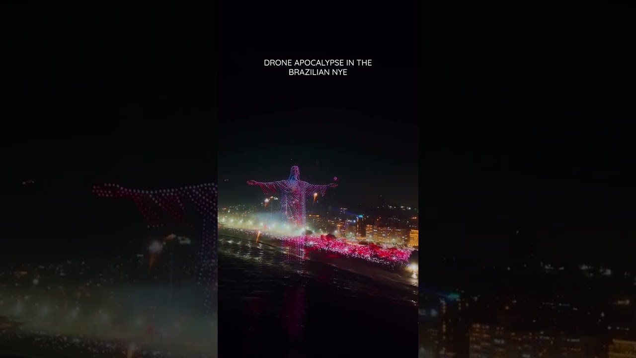 A record breaking New Year’s Eve in Rio 🇧🇷 with @alok and his massive drone show ✨