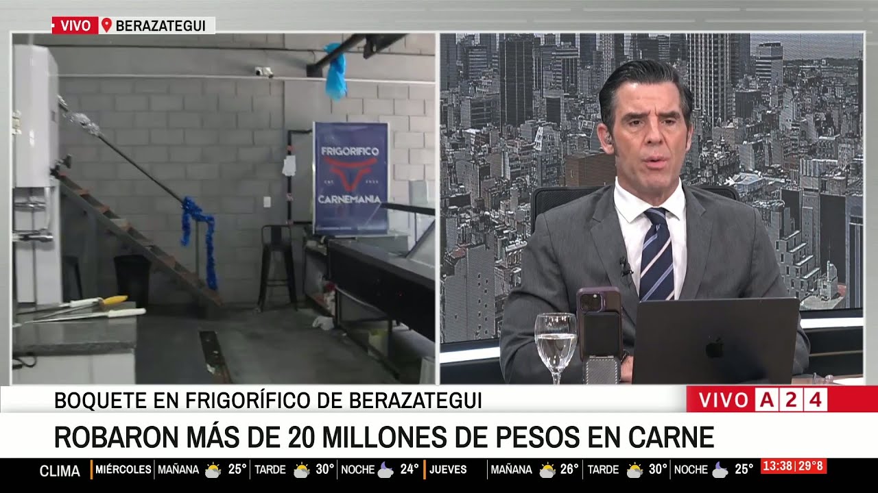 🚨 Boquete a un frigorífico: robaron más de 20 millones de pesos en carne
