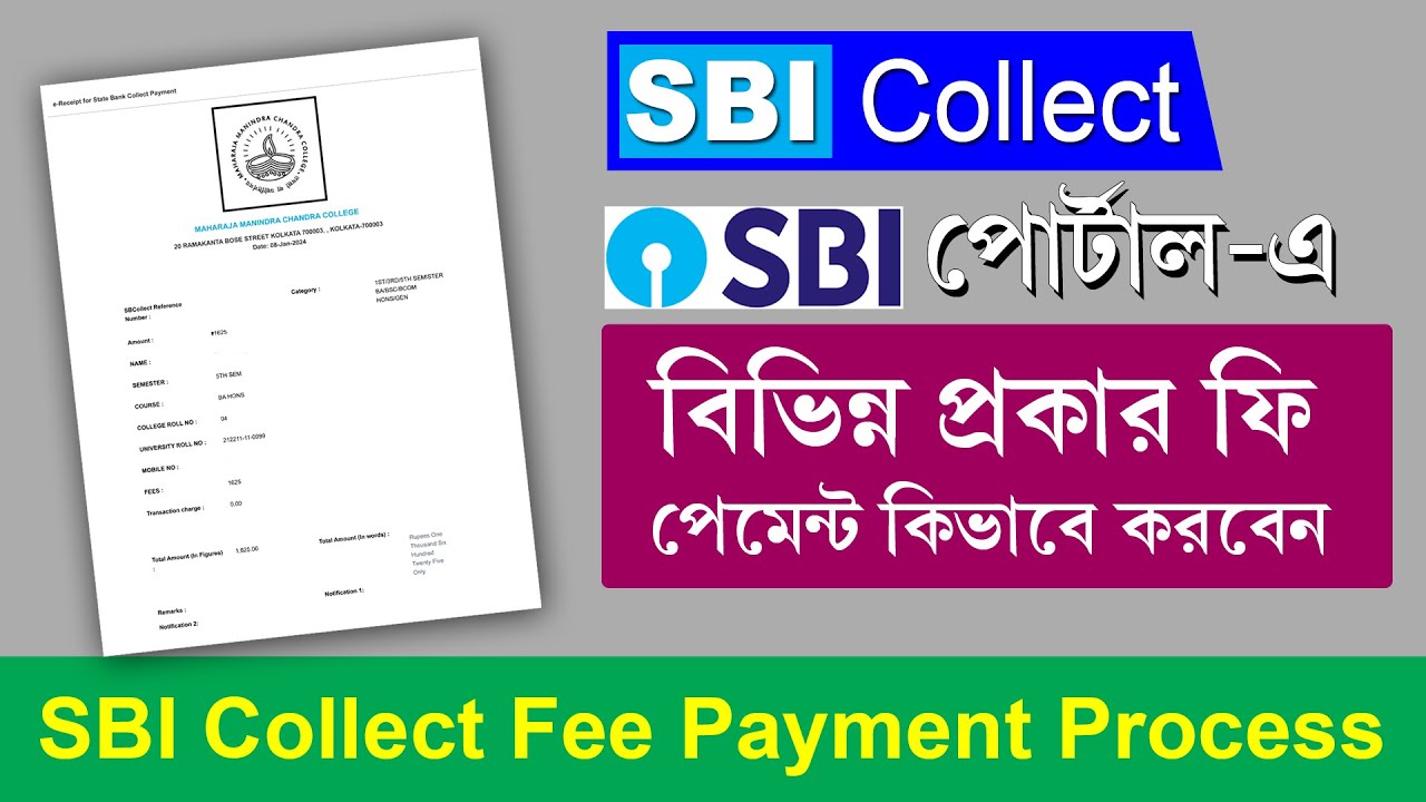 SBI COLLECT Online Payment Process 2024 || College Fees Payment Through SBI Collect